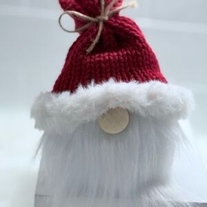 Festive Red and White Gnome Decor